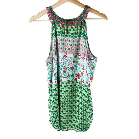 Sundance Floral Scoop Neck Tank Size Medium - Picture 3 of 12
